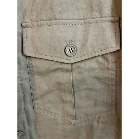 Nordstrom BP Tan Oversize Button Down Jacket Medium - Picture 5 of 8